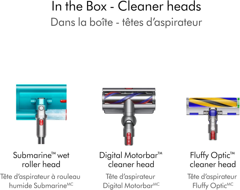 Dyson V15s Detect Submarine Wet Dry Vacuum, Yellow/Nickel